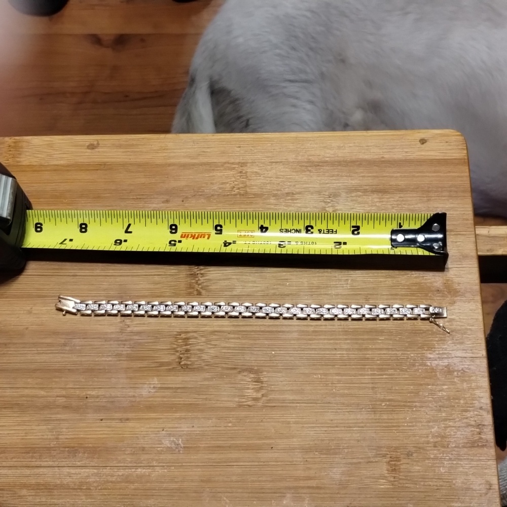 8" diamond accent bracelet - Picture 4 of 4